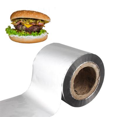 China Waterproof Recycle Line Pe Coated Food Wrapping Aluminum Foil Kraft Paper Hamburger Wrap for sale