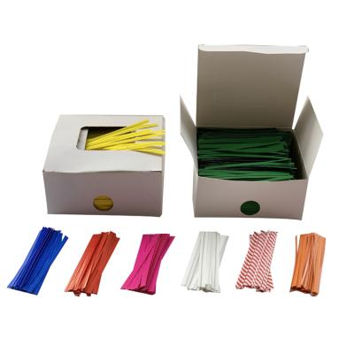 China Food Printed Colored Paper Twist Tie In Roll For Packaging for sale