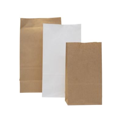 China Bread Bag Recyclable Portable Food Packaging Brown Kraft Paper Bag / Kraft Paper for sale