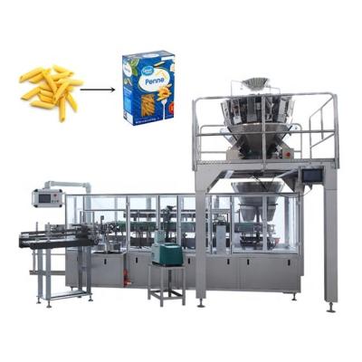 China Automatic Box Filling Pasta Elbow Food Macaroni Box Vertical Cartoning Packing Machine for sale