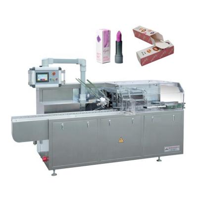 China Automatic Food Lipstick Box Packing Cosmetic Makeup Cartoning Packaging Machine for sale