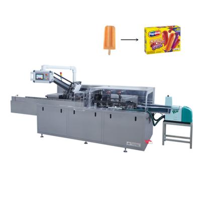 China High Quality Automatic Pop Popsicle Food Ice Cream Box Cartoning Packing Machine for sale