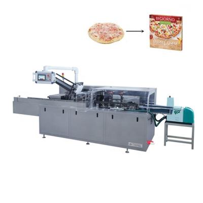 China Automatic Food Factory Pizza Carton Frozen Food Big Size Box Cartoning Packing Machine for sale