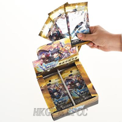 China Booster Paper Cards Packing Card Printing Foil Trade Custom Holographic Trade Card for sale