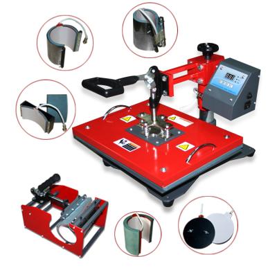 China Print Shops Hot-selling Fast Heat Press Machine, Easy To Operate 8 in 1 Combo Machine for sale