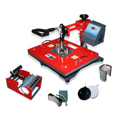 China Card Sublimation 8 in 1 Combo Machine T-shirt Mug Cap Printing Machine for sale