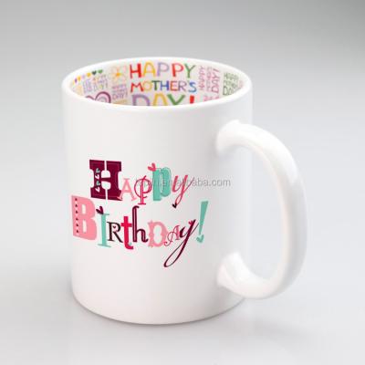 China Sublimation Mother's Day Mug Viable Travel Coffee Mug Printable White Mug for sale