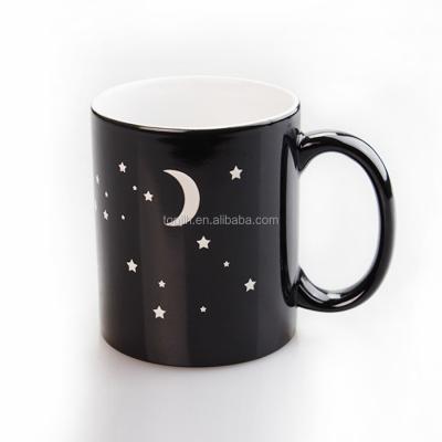 China Popular Top Grade Ceramic Vacuum Mug Viable For Sublimation, Color Change Ceramic Heat Sensitive Mug for sale