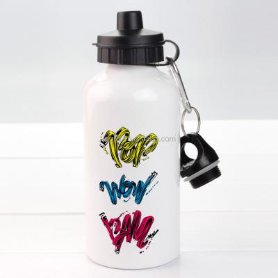 China Viable sublimation sport cute aluminum climp canteen with lid above pop for wholesale for sale