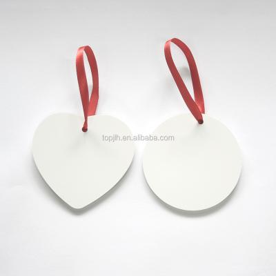 China Sublimation Ornaments Durable Round Ornament Personalized Christmas Ornament In Stock for sale