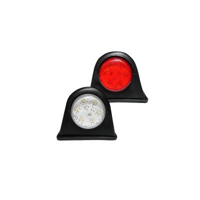 China Truck/Trailer/Bus 10-30V 12 LED Dual Face Beacon Side Marker Light Dual Color For Truck Trailer Bus for sale