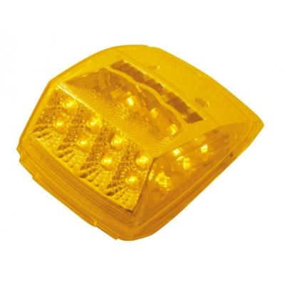 China ABS 17 LED Amber Square Cab Light With Reflector for sale