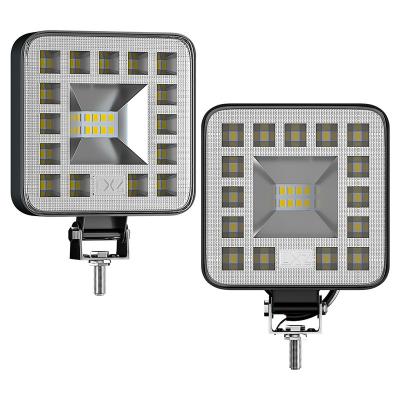 China LED Car Light Factory Work Light OEM Customize Mini Square 23 LED Laser Light For Tractor Offroad Truck H-MINI-F-23 for sale