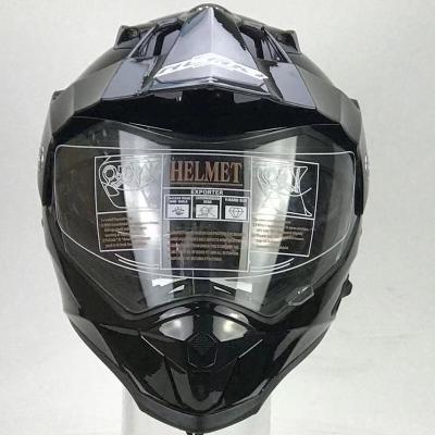 China DOUBLE VISORS motor cross helmet with removable and washable inner layer. for sale