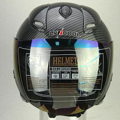 China Bycicle SINGLE HELMET SUN VISOR Open Face Helmet Motorcycle Work Safety Helmet for sale