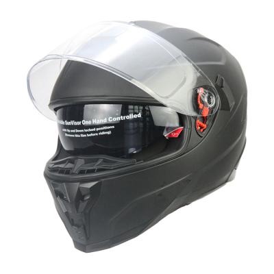 China Safty Single/Double Visor Classic Full Face Motorcycle Helmet Full Face Helmet Sun Visor for sale