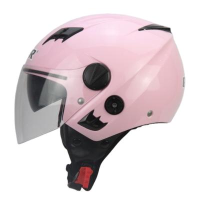 China DOUBLE VISORS Wholesale Flip Led Helmet Motorcycle Kids Open Face Bike Helmets Good Quality for sale