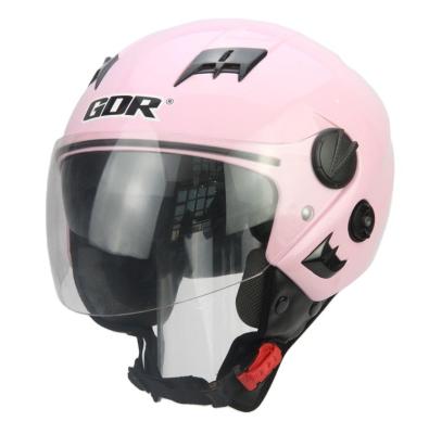 China Hot Selling Cheap DOUBLE VISORS Man Motorcycle Half Helmet Open Face Helmets For Bike for sale