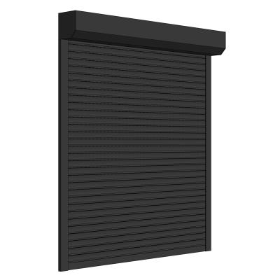 중국 TOMA Folding Screen Roller Shutter Fire Electric Aluminum Sliding Window With Electric Curtains Rolling Shutter Window 판매용