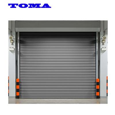 China TOMA Waterproof Aluminum Roller Shutter Door Electric Rolling Shutter Door For Garage for sale