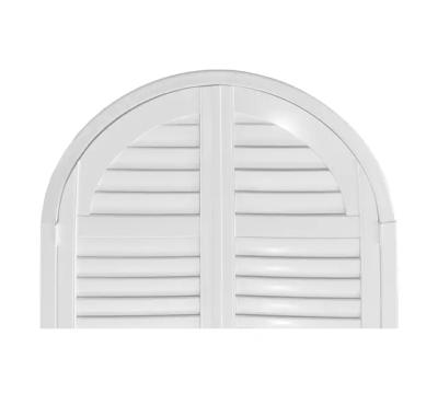 China TOMA Plantation Easy Clean Shutters Arched Design For Windows Sale Custom White Customized Shutters for sale