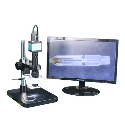 China 14 MP HDMI, USB, SD Card Zoom Visual Measurement Monocular Stereo Microscope with 17inch LCD and 1 Ring LED Light 2.3