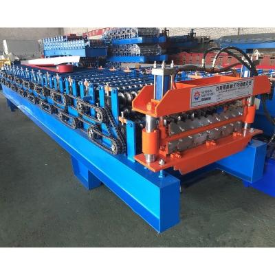 China Building Material Stores South Africa IBR And Double Layer Corrugated Roll Forming Machine for sale