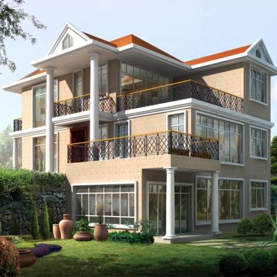 China Eco-friendly Fashionable Cheap Modular Hotel Prefab Light Steel Structure House Villa With Chasis for sale