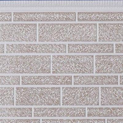 China Modern Lightweight Exterior Wall PU Sandwich 3d Metal Panel for sale