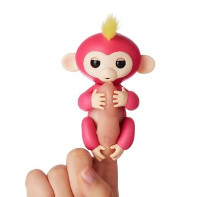 China Fingerlings - Interactive Baby Monkey - Bella (Pink with Yellow Hair) By WowWee for sale