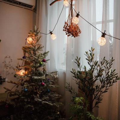 China Outdoor Hanging Decoration LED Bulb Light Christmas Festoon With Waterproof Hook For Backyard Yard Vintage Garden Patio String Christmas Ramadan for sale