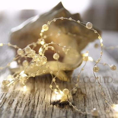 China Outdoor 20 LED Christmas Bead Light Battery Operated String Lights Garland Party Fairy Lights for Bedroom Garden Wedding Holiday Decoration for Yard for sale