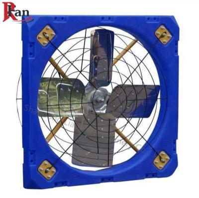 China Farms Wholesale Low Noise 1000mm Blue Color 1200mm Farm Poultry Cow House Stall Hanging Axial Flow Exhaust Fan for sale