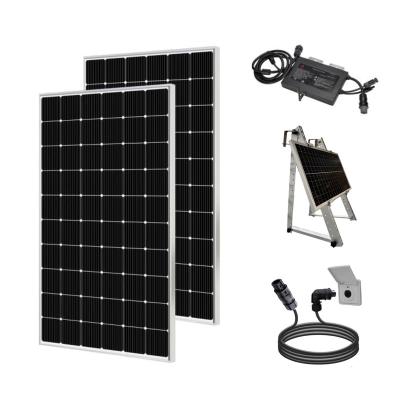 China VDE 600W Home Grid Tied Micro Inverter Solar System In Balcony With Germany Cable WiFi Monitoring Easy To Install Balkonkraftwerk for sale