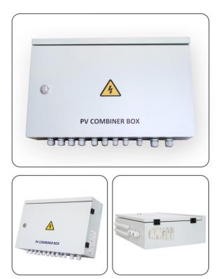 China Lamsword Solar PV Array 4 6 8 10 Strings Combiner Box IP65 Waterproof AC Surge Protector Circuit Breaker LSW-ACC01 for sale