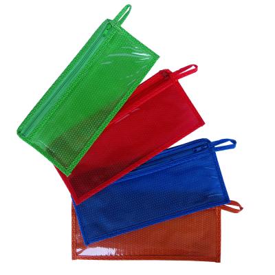 China Durable High Quality ODM Stationery OEM Non-woven Pouch Pen Bag With PVC Zipper Pouch Felt Pencil Case for sale