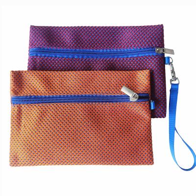 China Factory Clearance Hot Sale Polyester Fabric Durable Zipper Girl's Cheap Wallets For Fashionable Women for sale