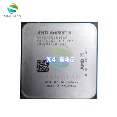 China Desktop for AMD Athlon X4 645 CPU Quad-core 3GHz CPU Processor ADX645WFK42GM 95W Socket AM3 938pin for sale