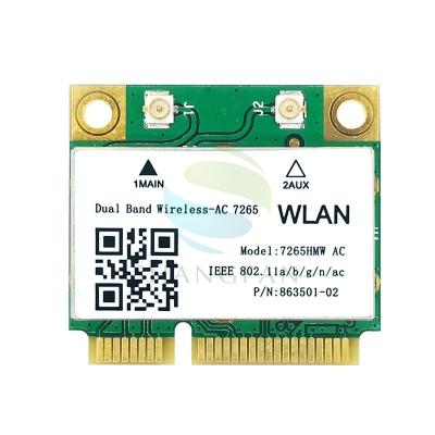 China TL-7265D2W 7265AC LAPTOP PCI-e BT4.0 802.11AC 2.4G&5G Mini Wireless Card Dual Band Dual Band Half for sale