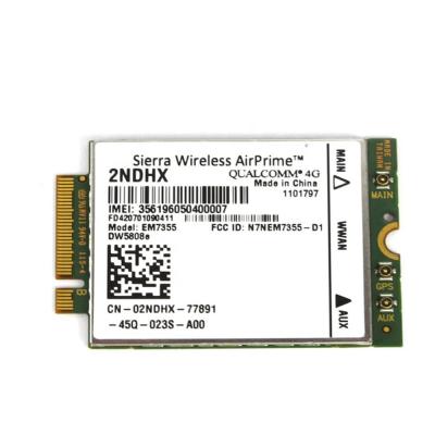 China LAPTOP for Dell Wireless DW5808E 4G LTE EM7355 Qualcomm WWAN NGFF 3G Module dw 5808E for sale