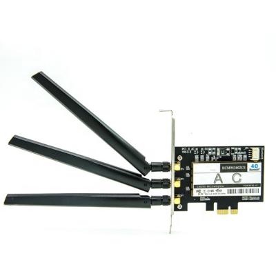 China LAPTOP for Broadcom BCM943602CS 1300Mbps Desktop Dual Band Wireless WiFi Adapter Blue Tooth 4.1 802.11AC PCI-E Card for sale