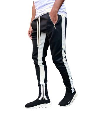 China 2021 QUICK DRY high street sports and leisure trousers low-foot zipper pants large size men stack cargo pant sweatpants for sale