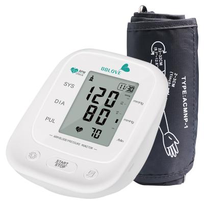 China Alicn Professional Medical One-Button Full Automatic Measurement LCD Talking Auto Boiling Point Monitor Arm Digital Blood Pressure Monitor for sale