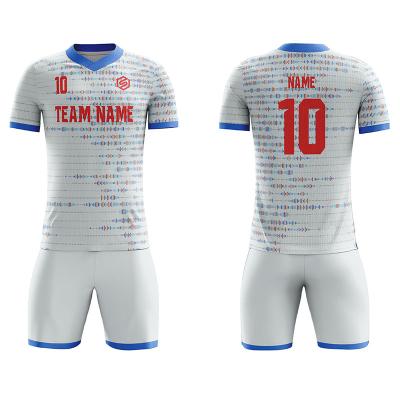 China Cheap Team Football Jersey Adult Soccer Team Group Jersey Football Sets Sublimation Wear for sale