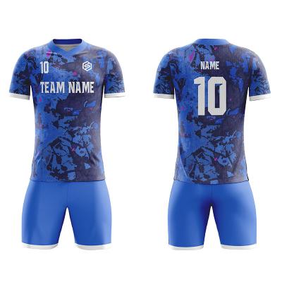 China Sets Customized New Style Blank Sport Youth Printing Soccer Jersey Uniforms Set Retro Football for sale