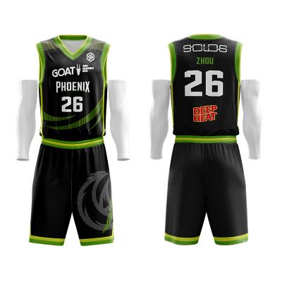 China Breathable Cheap Custom Made Basketball Uniforms Sublimation Basketball Sportswear Shirt Basketball Uniform For Men for sale