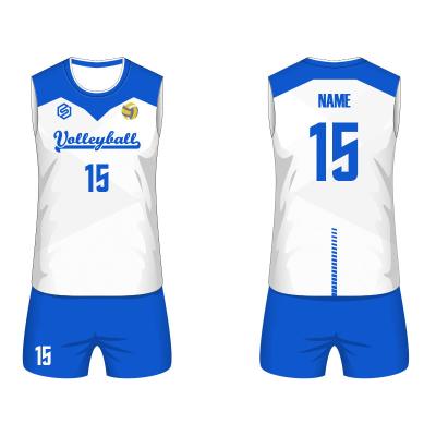 China 100% Polyester Customization Sublimation Printing Volleyball Uniforms Team Training Volleyball Sleeveless Unisex Tank Top for sale