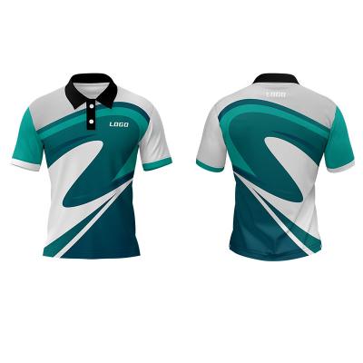 China QUICK DRY Customized Make Men Golf Polo Shirts 100% Polyester Sublimation Work Polo Shirt Quick Dry for sale