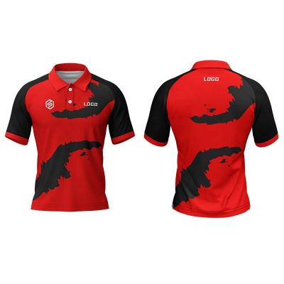 China Golf Polo Shirts Customized Top Quality Custom Made QUICK DRY Sublimated Original Sports Fitness T-shirt Men's Golf Polo Shirts for sale