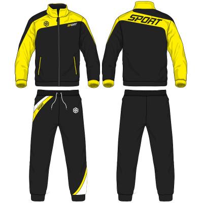 China Breathable Custom Sportswear Men Training Tracksuit Training Jacket Football Soccer Warm Up Tracksuit for sale